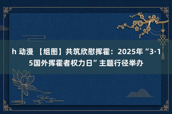 h 动漫 【组图】共筑欣慰挥霍：2025年“3·15国外挥霍者权力日”主题行径举办